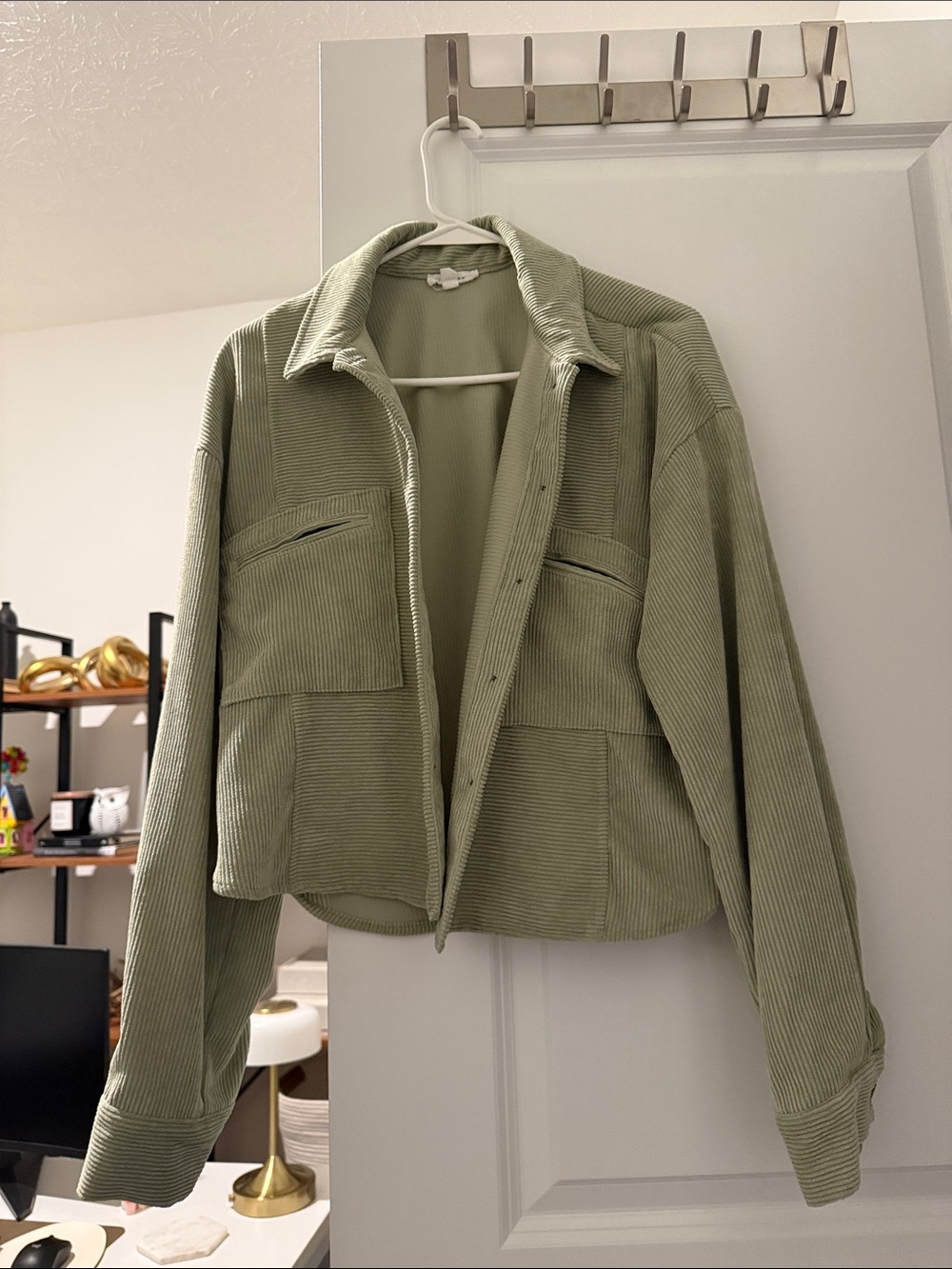 Dry Goods Sage Green Corduroy Utility Jacket - Women